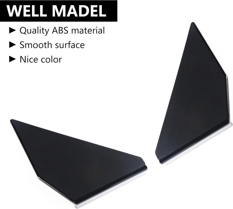 RERPRO Rear Window Triangle Cover Trim Compatible with 2021 2022 2023 2024 2025 Ford Bronco 4 Door Accessories Exterior Decoration Trims Kit Protection Decor Covers, 1 Pair Black - Image 4